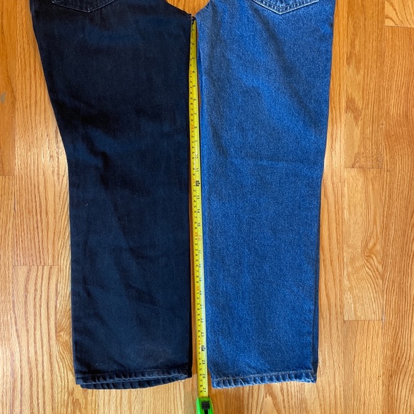2 Pair NEW LEGENDS DENIM Black & blue denim jeans 12,12R boys/girls - Picture 2 of 15